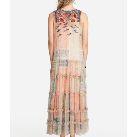 New! Johnny Was Enola Mesh Dress - Picture 4 of 9